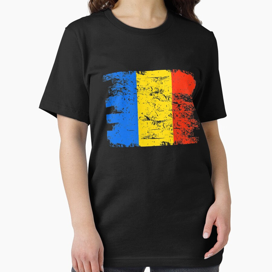 Romania Gift Country Flag Patriotic Travel Shirt Europe Light by threadsmonkey