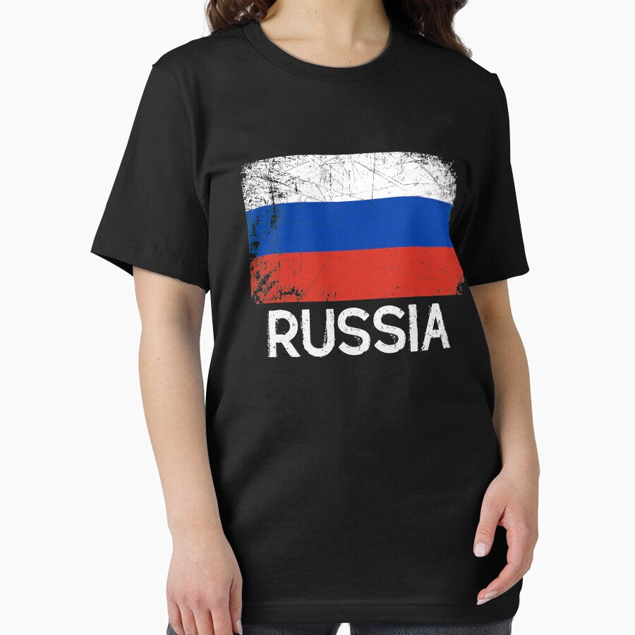 Russian Flag Design | Vintage Made In Russia Gift by melsens