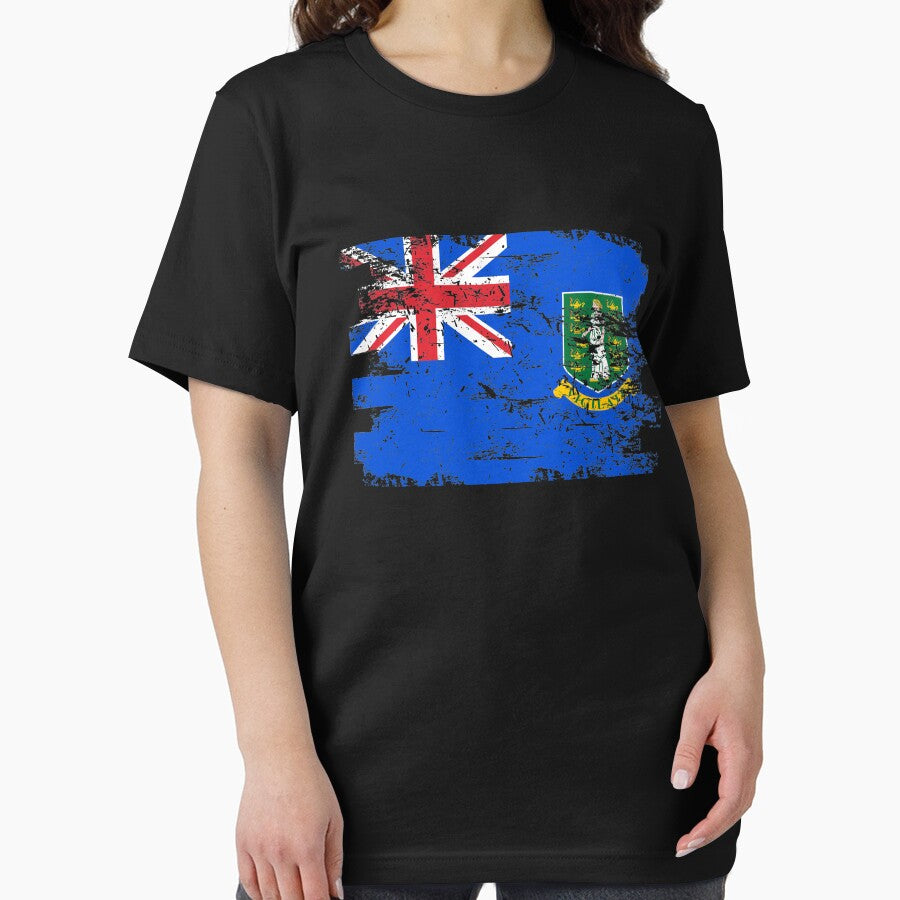 British Virgin Islands Flag Gift Country Patriotic Travel Shirt Americas Light by threadsmonkey
