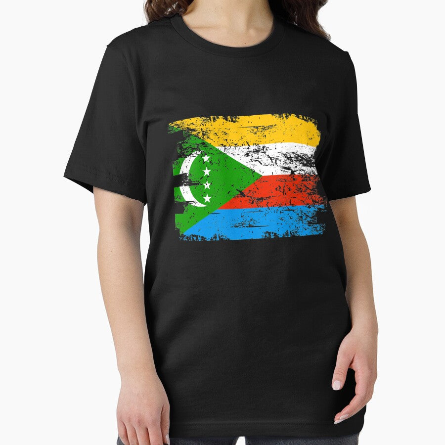 Comoros Shirt Gift Country Flag Patriotic Travel Africa Light by threadsmonkey