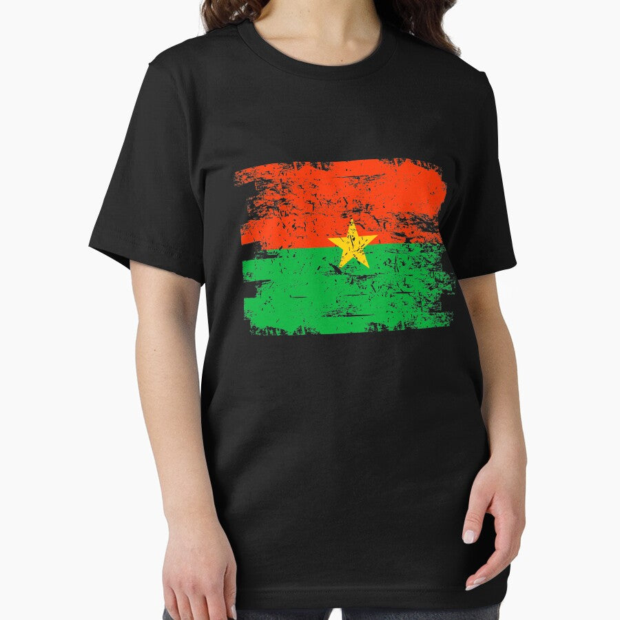 Burkina Faso Shirt Gift Country Flag Patriotic Travel Africa Light by threadsmonkey