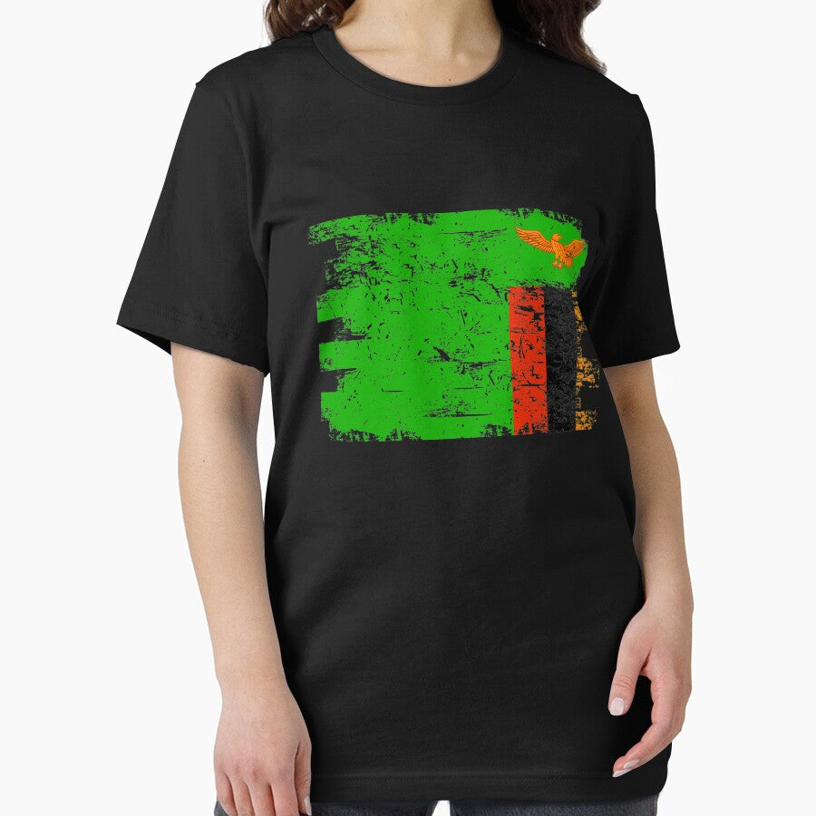 Zambia Shirt Gift Country Flag Patriotic Travel Africa Light by threadsmonkey