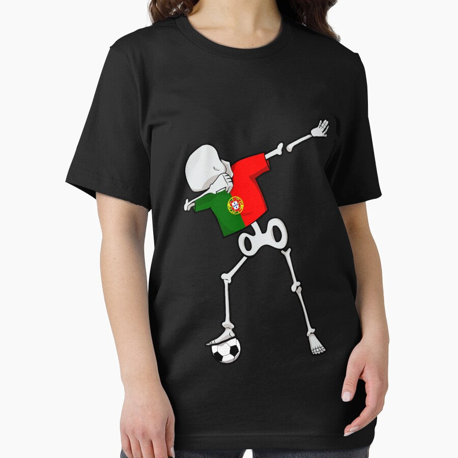 Dabbing Soccer Football Skeleton Portugal by melsens