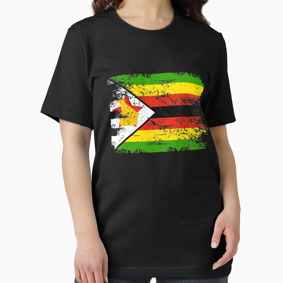 Zimbabwe Shirt Gift Country Flag Patriotic Travel Africa Light by threadsmonkey