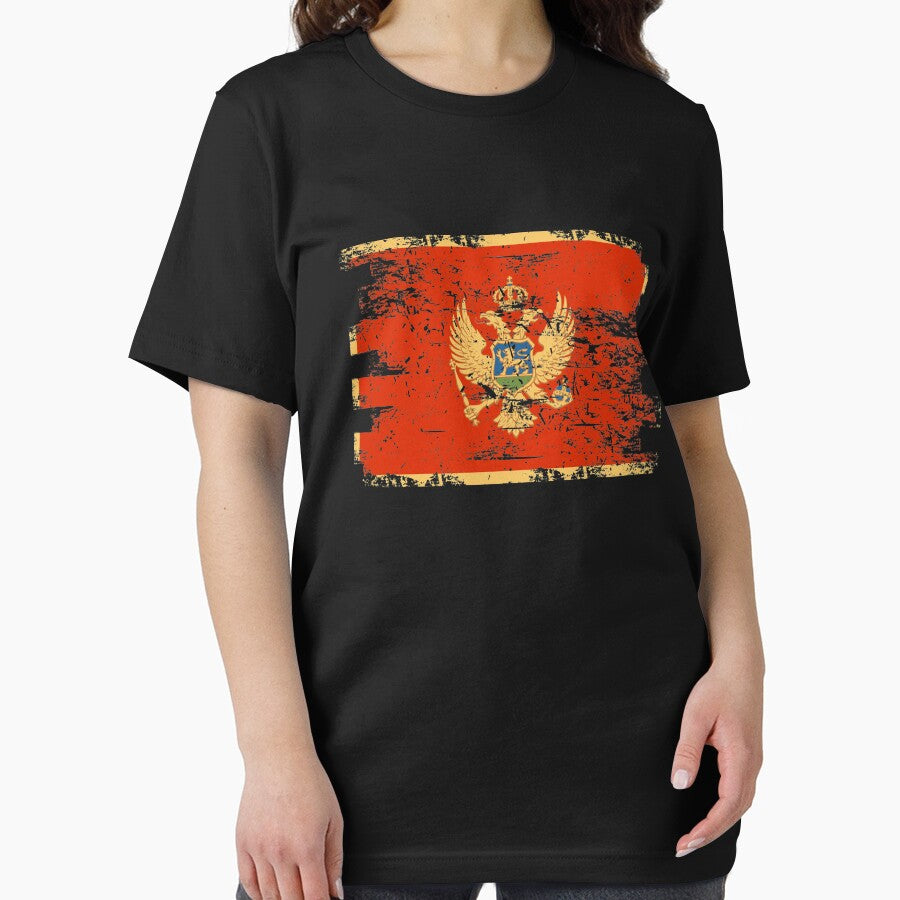 Montenegro Gift Country Flag Patriotic Travel Shirt Europe Light by threadsmonkey
