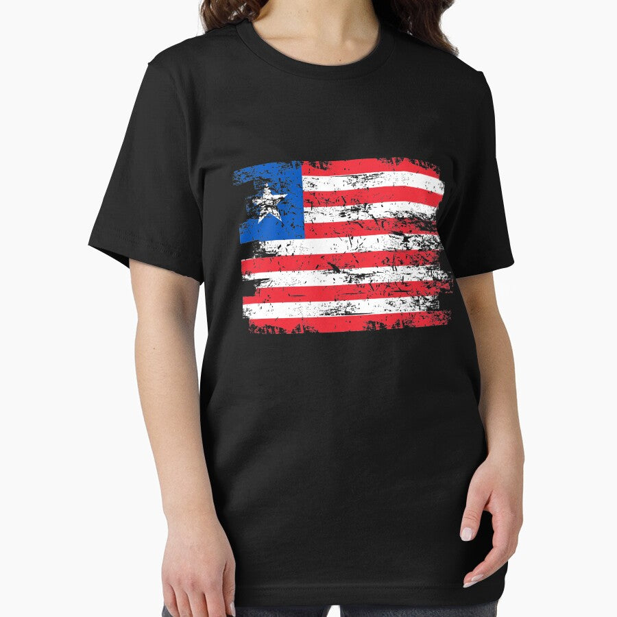 Liberia Shirt Gift Country Flag Patriotic Travel Africa Light by threadsmonkey