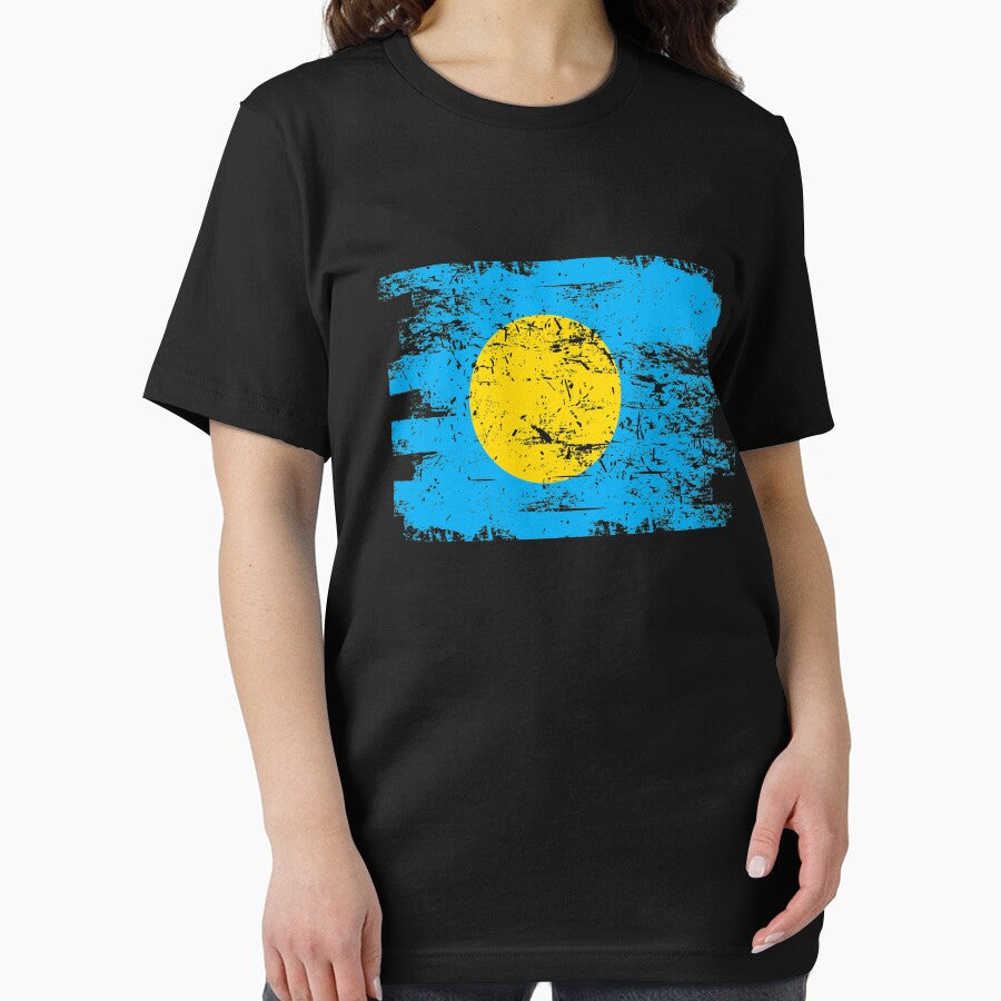 Palau Shirt Gift Country Flag Patriotic Travel Oceania Light by threadsmonkey