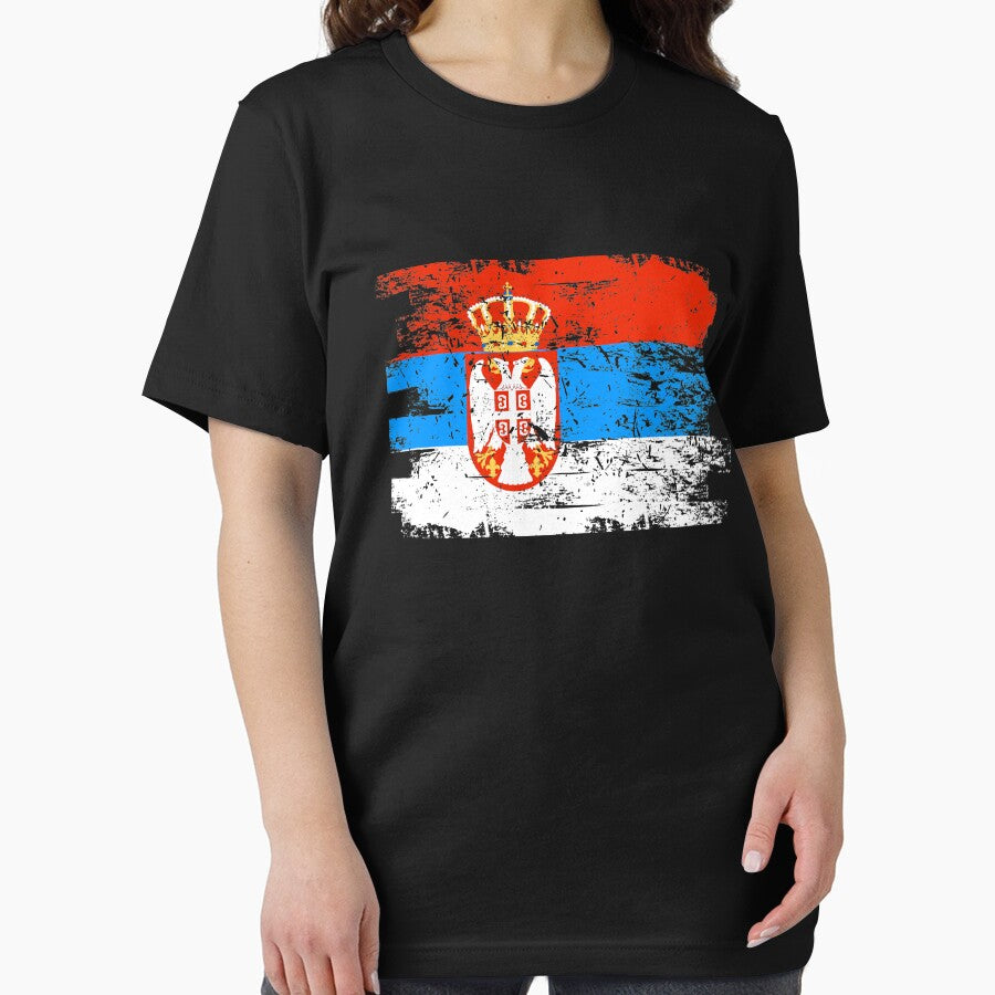 Serbia Gift Country Flag Patriotic Travel Shirt Europe Light by threadsmonkey