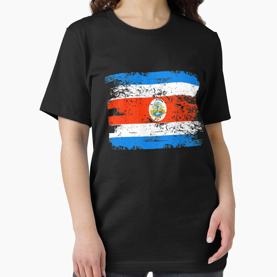 Costa Rica Flag Gift Country Patriotic Travel Shirt Americas Light by threadsmonkey