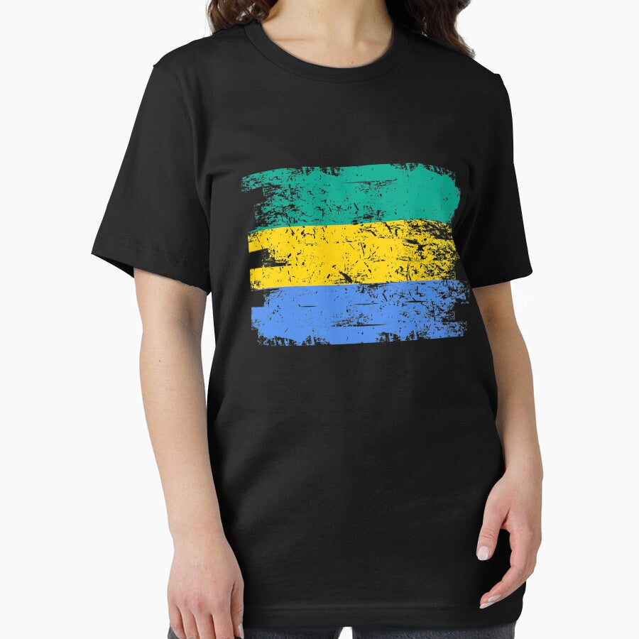 Gabon Shirt Gift Country Flag Patriotic Travel Africa Light by threadsmonkey
