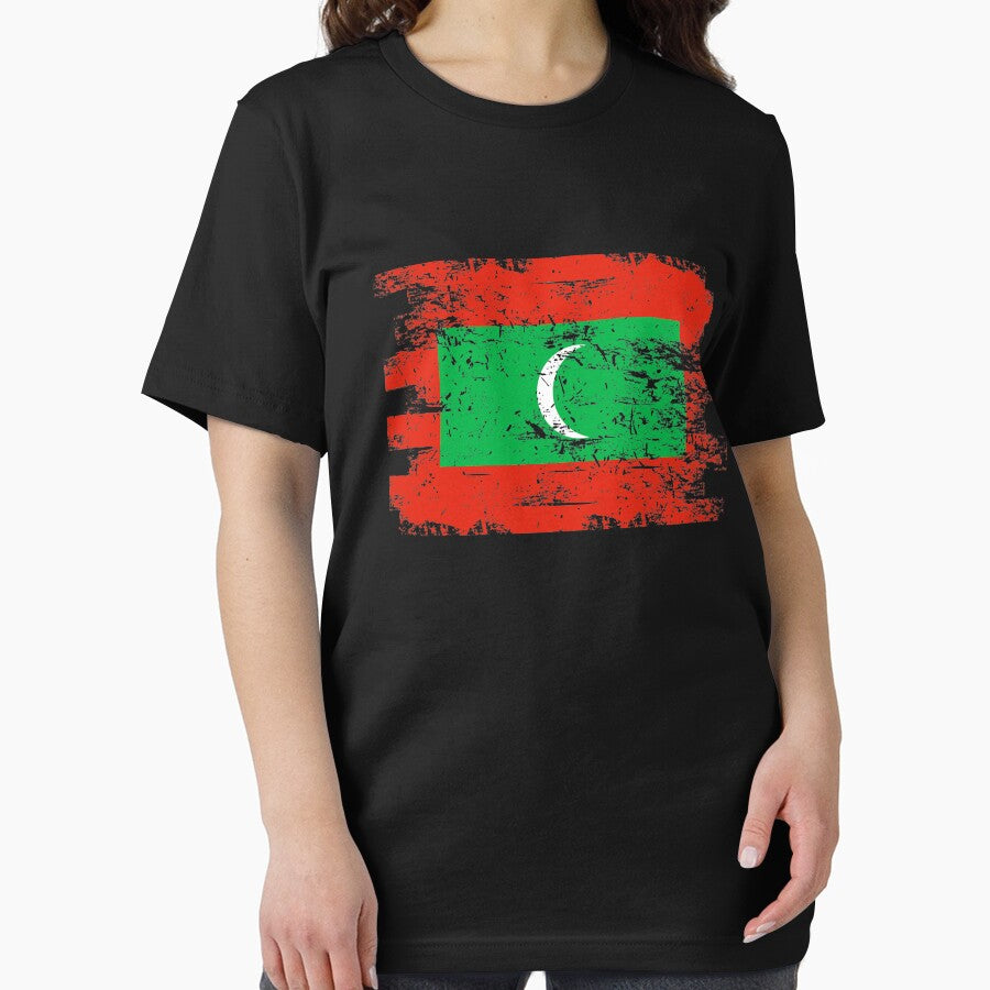 Maldives Shirt Gift Country Flag Patriotic Travel Asia Light by threadsmonkey