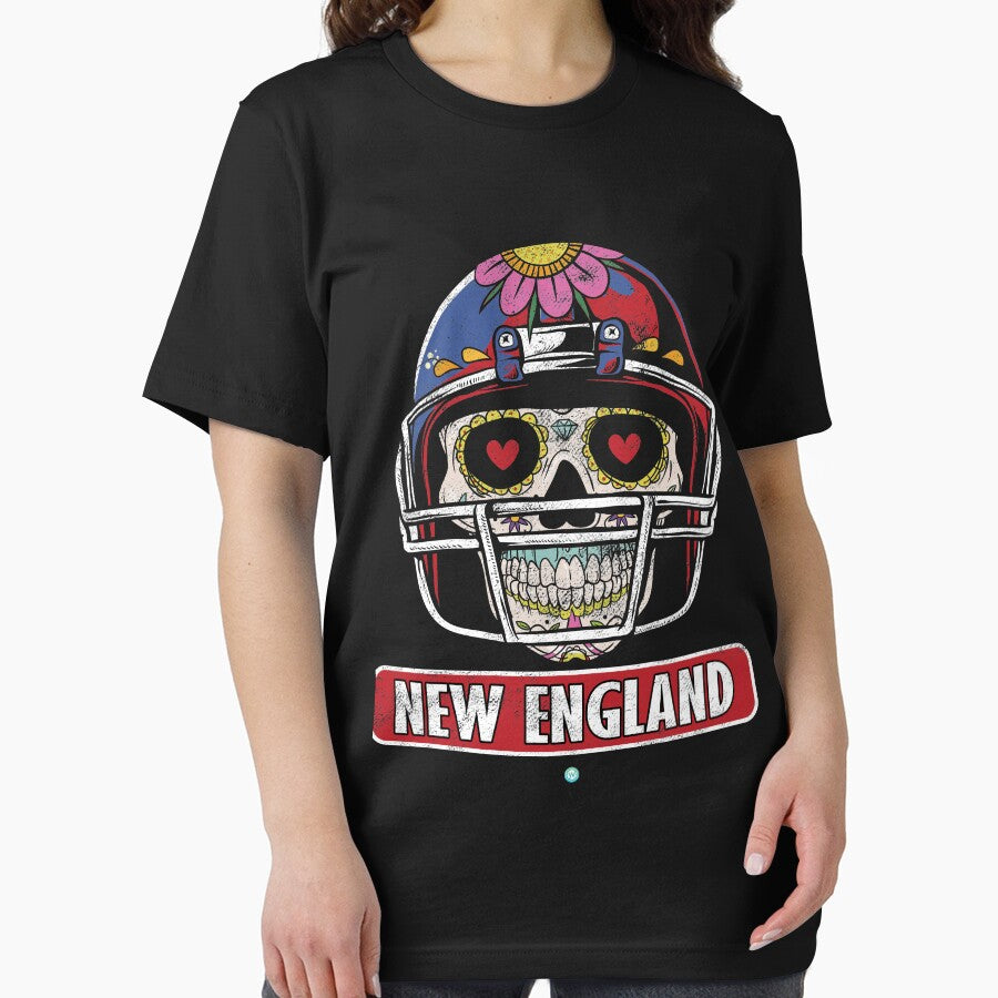 American Football - New England Skull Football Gift by woormle