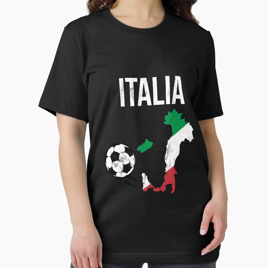 Italia Forza Azzurri - Italian Football Soccer Tee by noirty