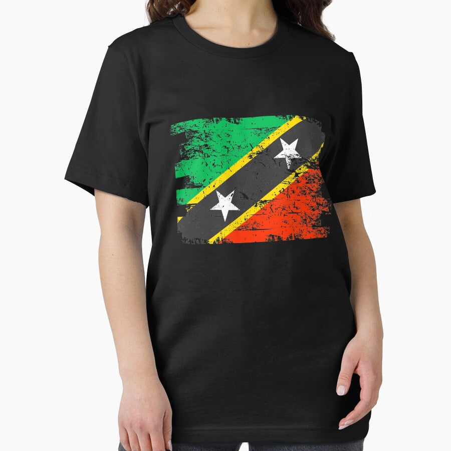Saint Kitts Nevis Flag Gift Country Patriotic Travel Shirt Americas Light by threadsmonkey
