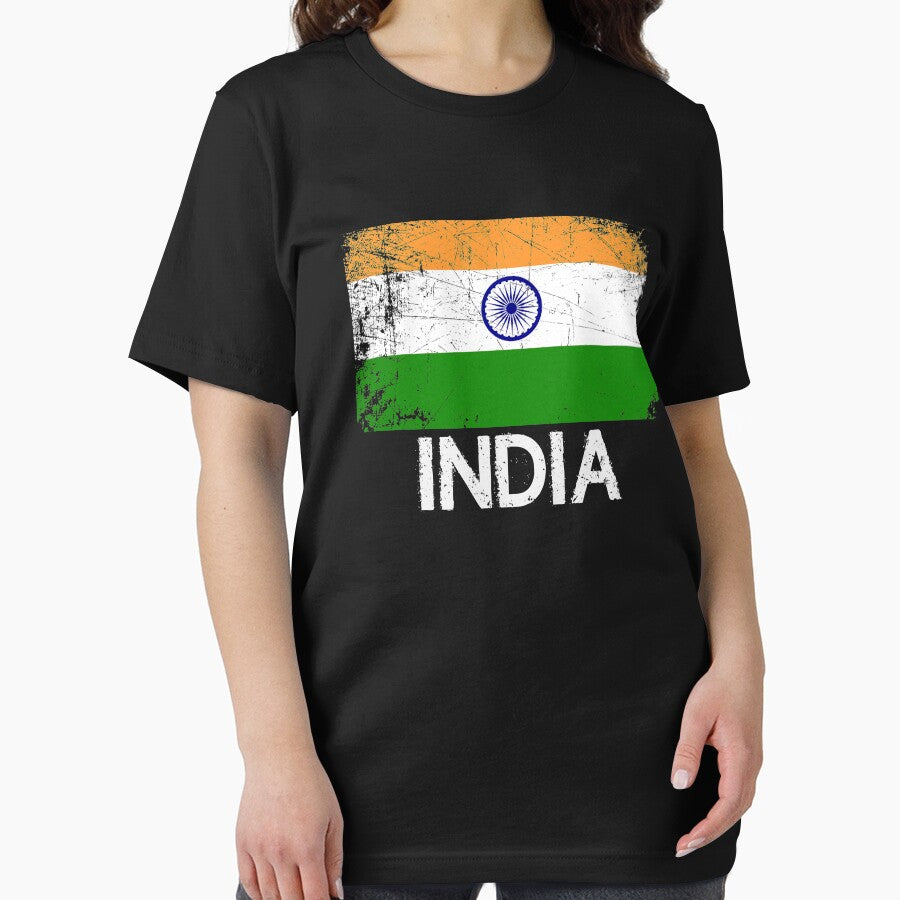 Indian Flag Design | Vintage Made In India Gift by melsens