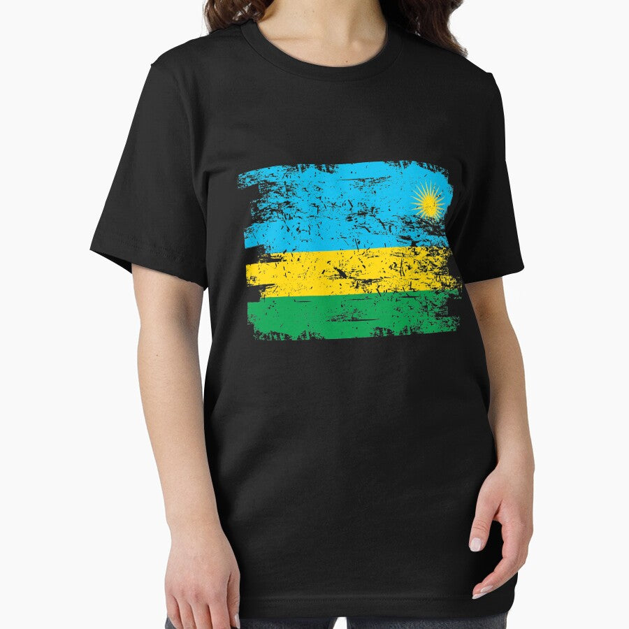 Rwanda Shirt Gift Country Flag Patriotic Travel Africa Light by threadsmonkey