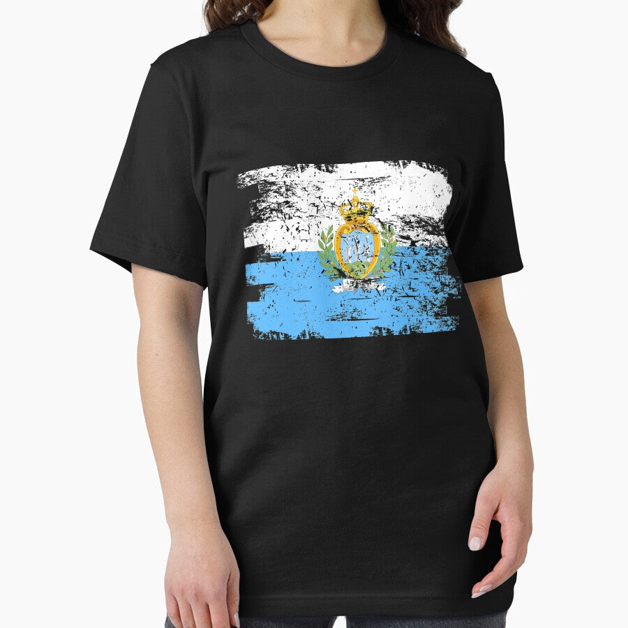San Marino Gift Country Flag Patriotic Travel Shirt Europe Light by threadsmonkey