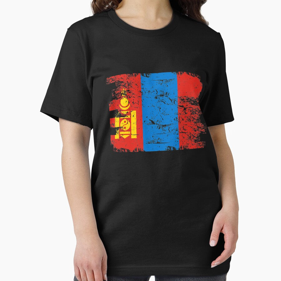 Mongolia Shirt Gift Country Flag Patriotic Travel Asia Light by threadsmonkey