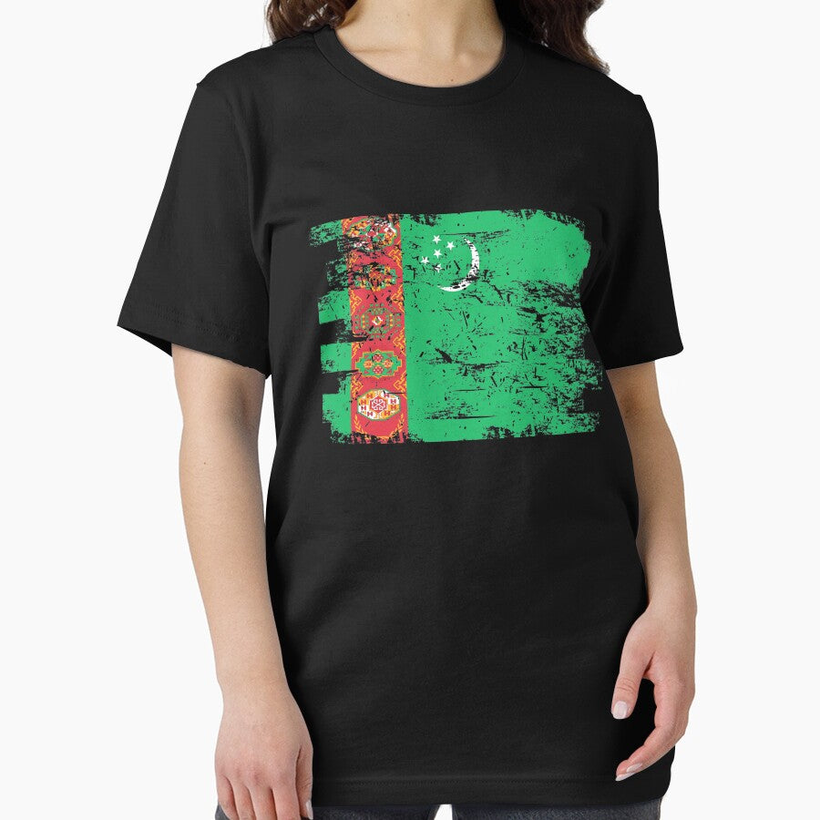 Turkmenistan Shirt Gift Country Flag Patriotic Travel Asia Light by threadsmonkey