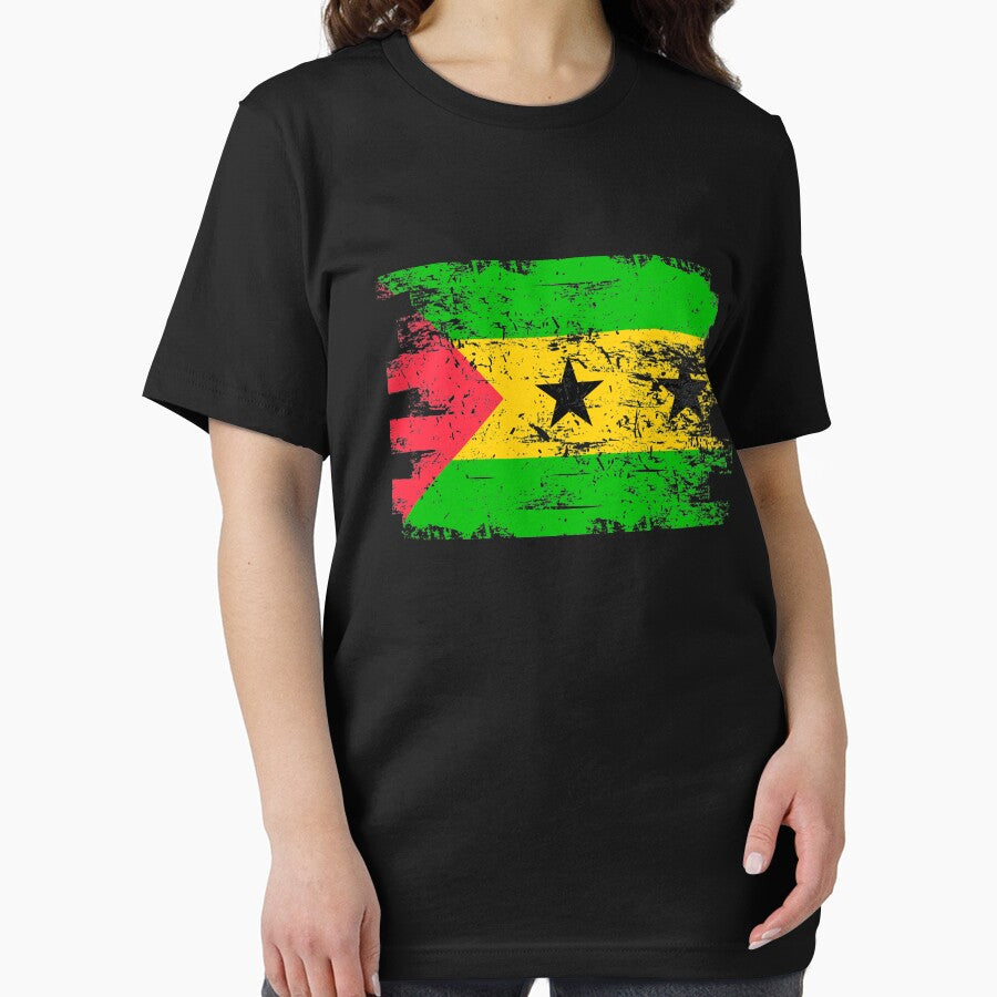 Sao Tome Principe Shirt Gift Country Flag Patriotic Travel Africa Light by threadsmonkey