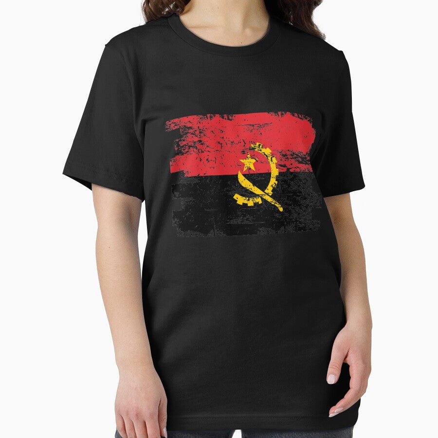 Angola Shirt Gift Country Flag Patriotic Travel Africa Light by threadsmonkey