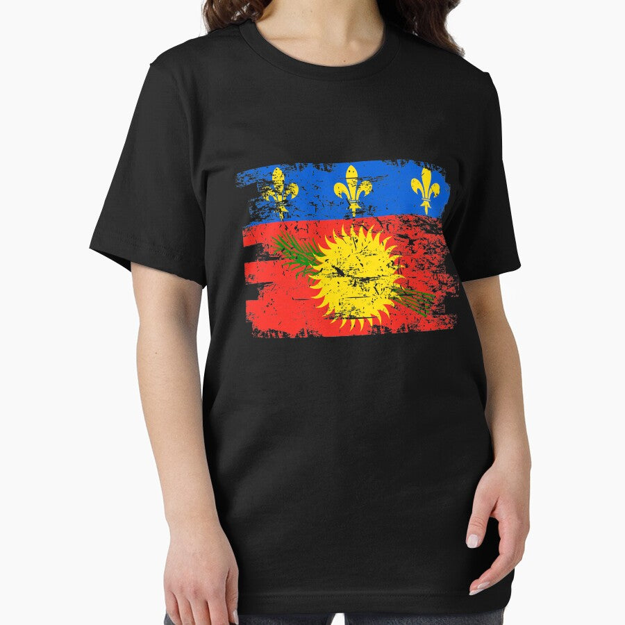 Guadeloupe Flag Gift Country Patriotic Travel Shirt Americas Light by threadsmonkey