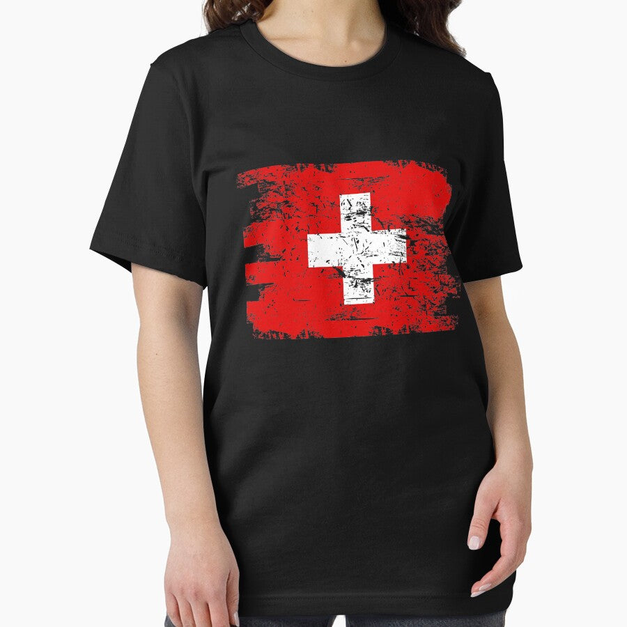 Switzerland Gift Country Flag Patriotic Travel Shirt Europe Light by threadsmonkey
