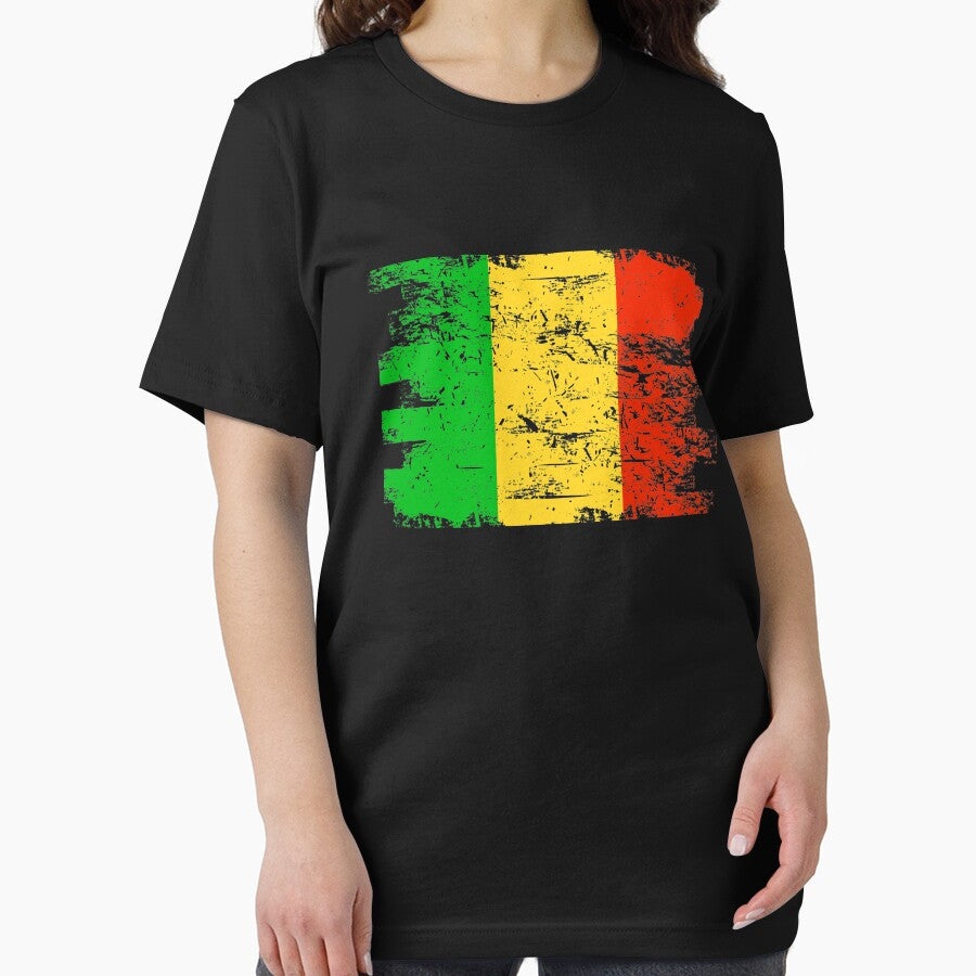 Mali Shirt Gift Country Flag Patriotic Travel Africa Light by threadsmonkey