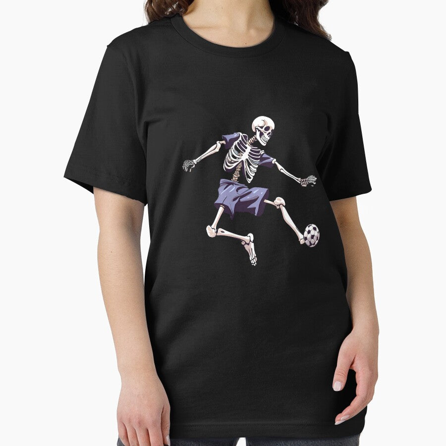 Skeleton Soccer T Shirt - Soccer T Shirt - Halloween T Shirt - Funny Skeleton T Shirt by PowerKanjiFit