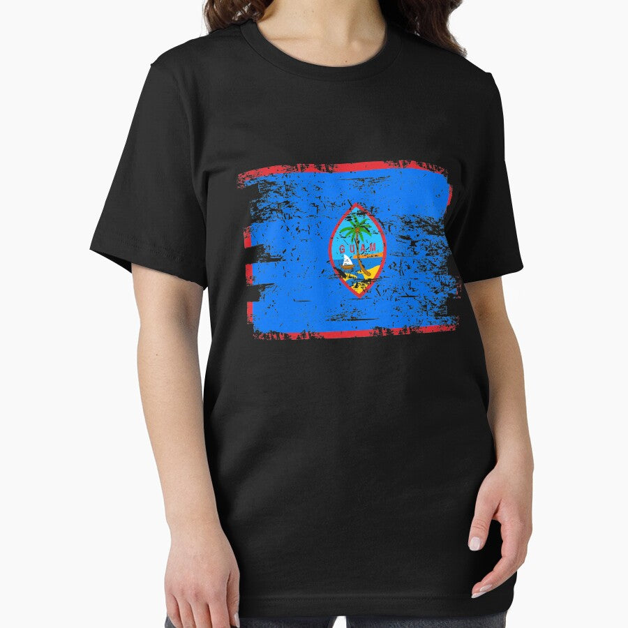 Guam Shirt Gift Country Flag Patriotic Travel Oceania Light by threadsmonkey