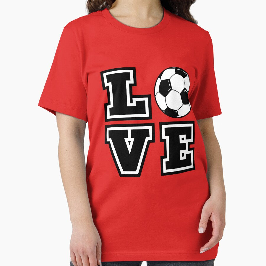 Love Soccer Sports Quote Cool Graphic Typography by Bad Kitty Designz
