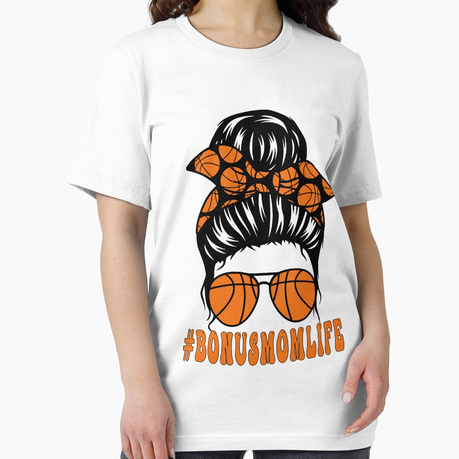Bonus Mom Life Basketball Bonus Mom Mothers Day Messy Bun Women by KAYDEE01212 ✨