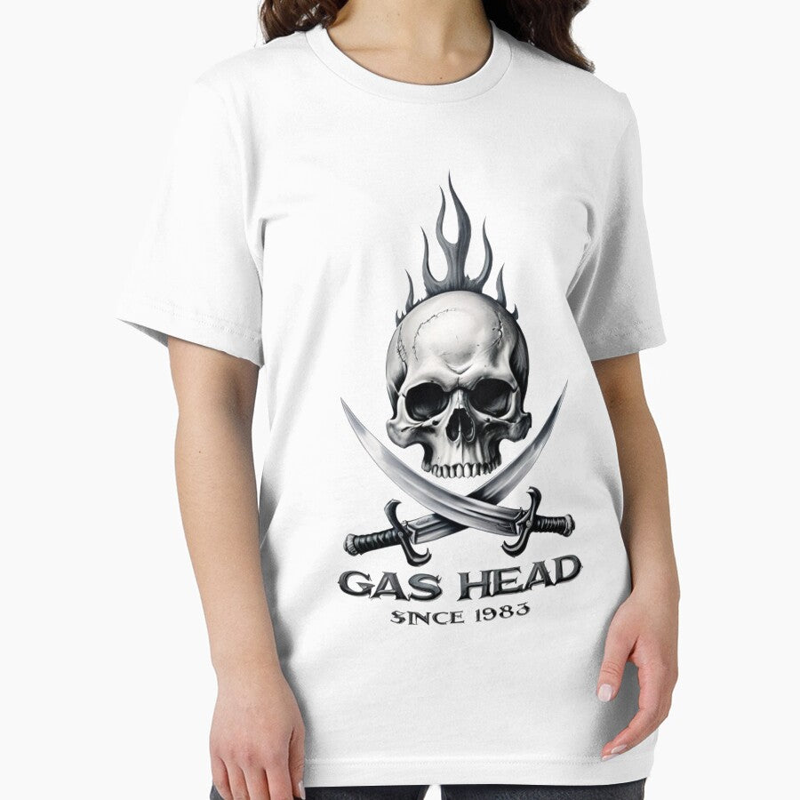 gas head skull and swords by JasonTrivettart