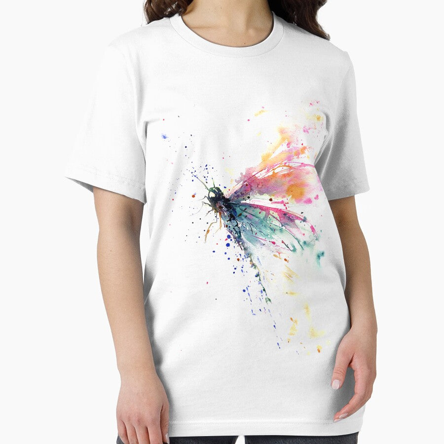 Dragonfly watercolor splashing by MatildaWatson