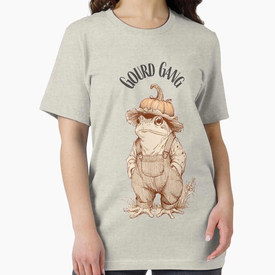 Cottagecore Pumpkin Patch Frog | Gourd Gang Autumn Toad by Envision Designs