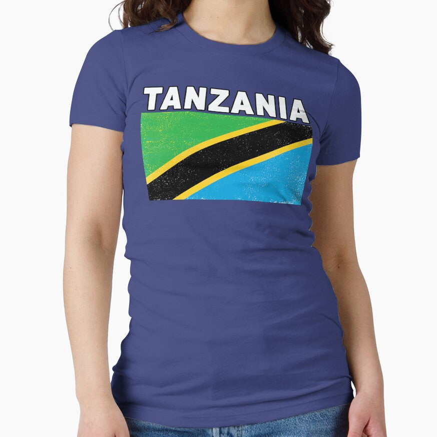 Tanzania Distressed Flag Sport Design by merchhost