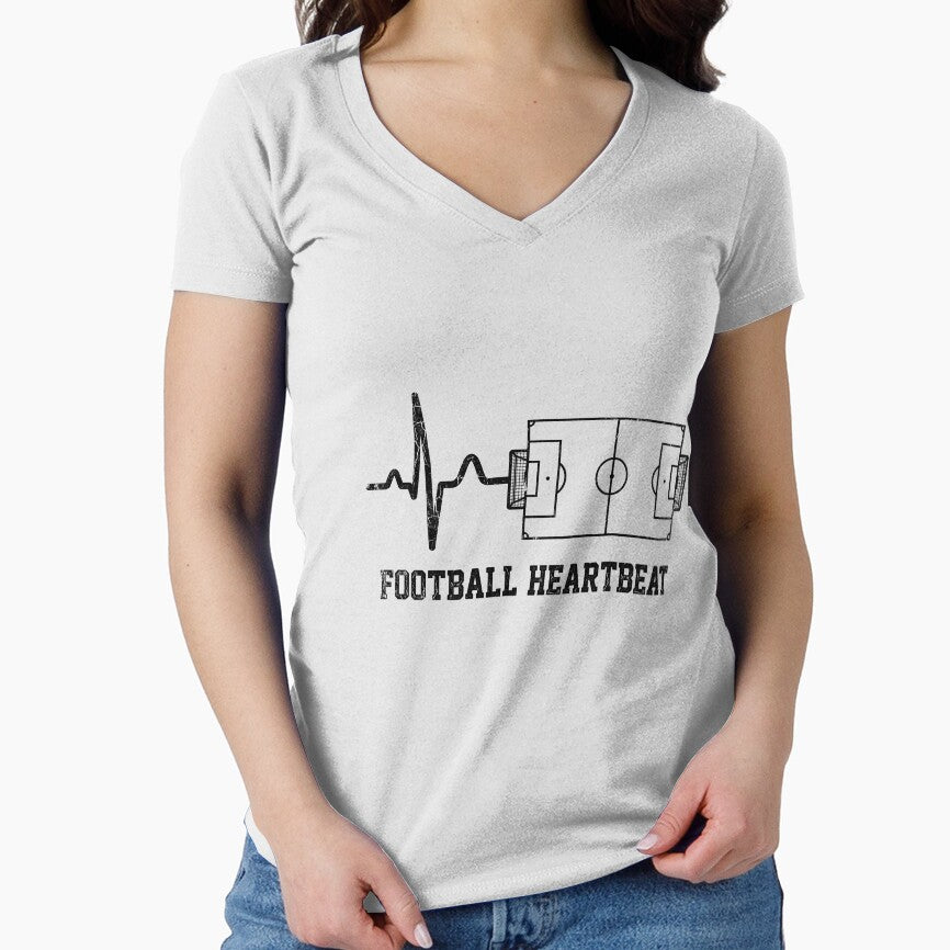 Football Heartbeat ECG Soccer Field — Minimalist Fan Design by David Mateo ArtWorks