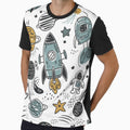 Doodle Space Adventure Pattern by Furbulous Faces