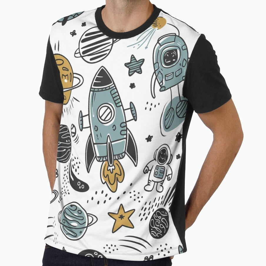 Doodle Space Adventure Pattern by Furbulous Faces