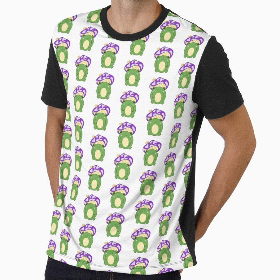 Cute Mushroom Frog Cottagecore Kawaii Sticker Art by fairyfoundryllc