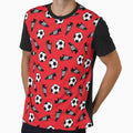 Soccer Balls and Cleats - Red by littlearrow