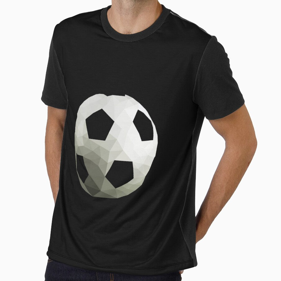 Low Poly Geometric Soccer Ball Art for Sports Fans by OrangePoly