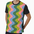 Green and Coral Waves by springstdesign