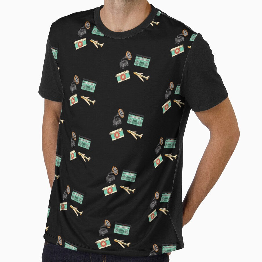 Retro old vintage items tshirt design by AnujShah7