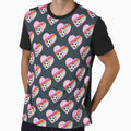 Heart Soccer Rainbow On Navy Pattern by SharksOnShore