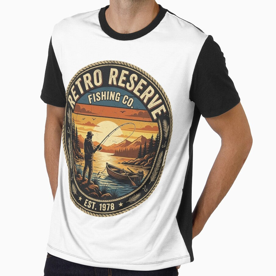 Retro sunset fishing vibes by CREATINGMAD