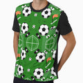 Soccer Seamless Pattern – Footballs, Cleats, Flags & Goals by Midnight Veil Designs