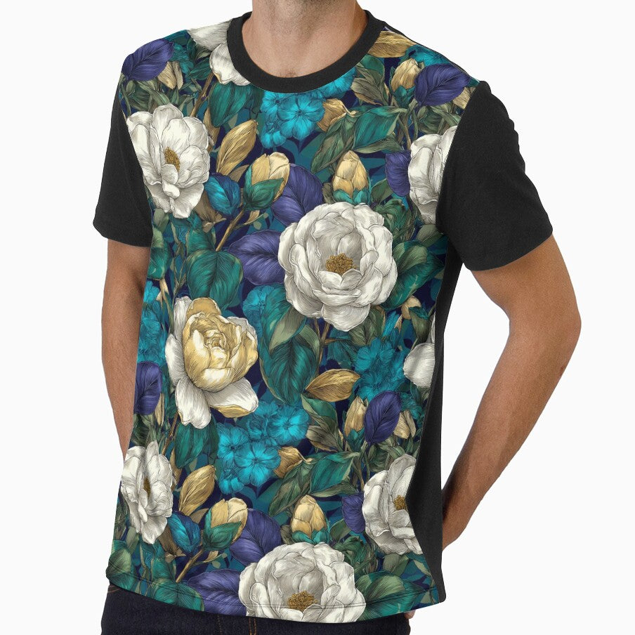 Stunning Gardenias Texture - Flower Floral Pattern  - Best Gifts For Men by RoyalStarsPatts