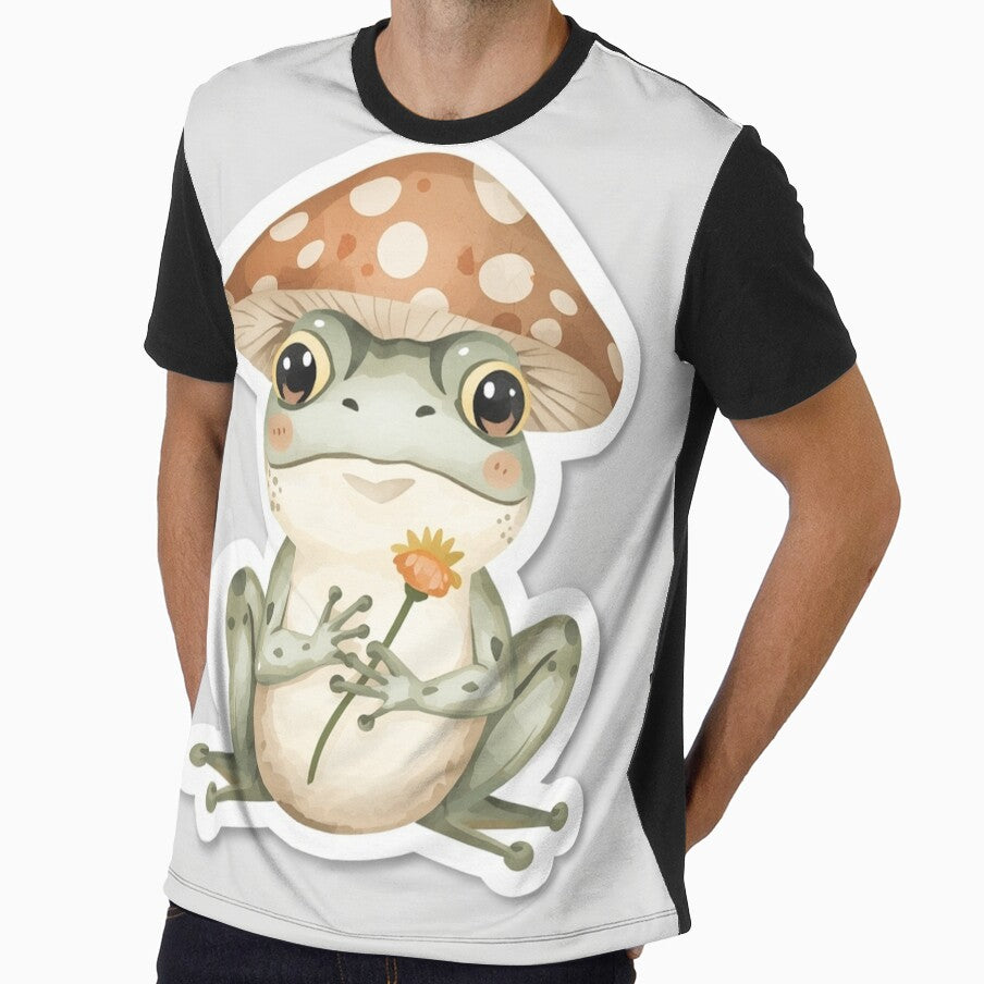 Cute Mushroom Frog Cottagecore Sticker by soldbyelijah