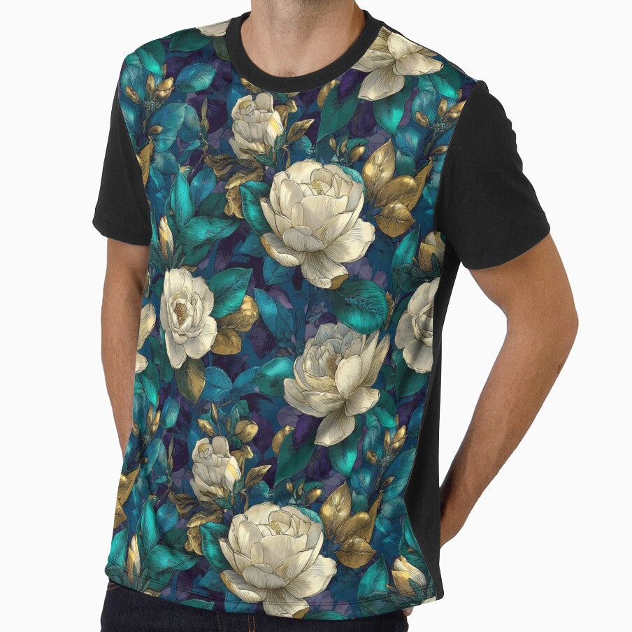 Petaled Gardenias Texture - Flower Floral Pattern  - Dad Fathers Day Gifts by RoyalStarsPatts